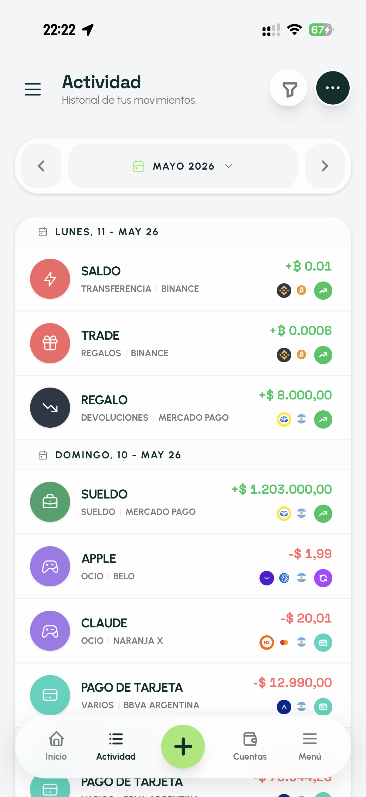 Actividad mobile