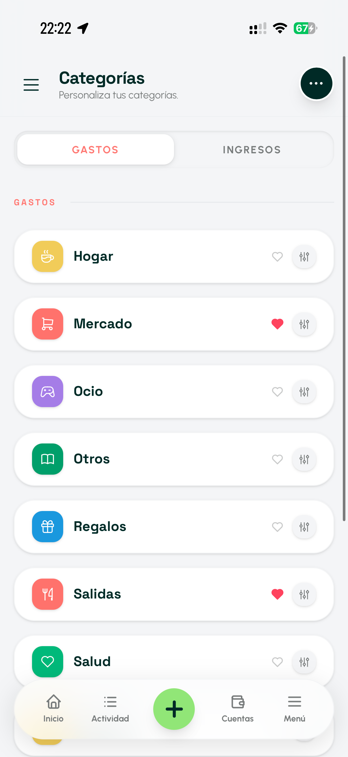Categorías